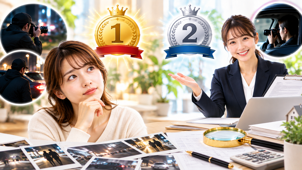 まず比較したい浮気調査のおすすめ2社