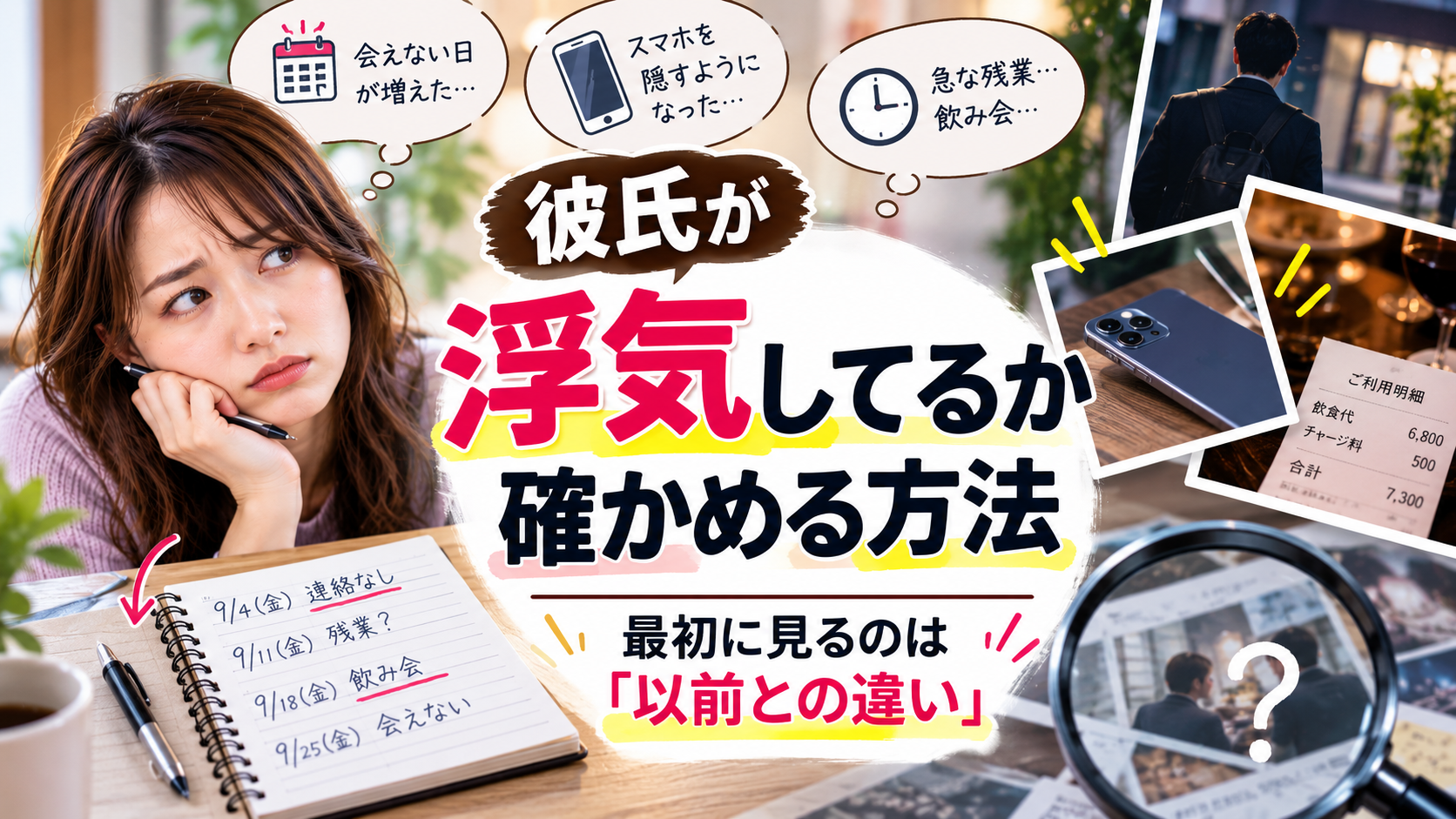 彼氏が浮気してるか確かめる方法｜最初に見るのは「以前との違い」
