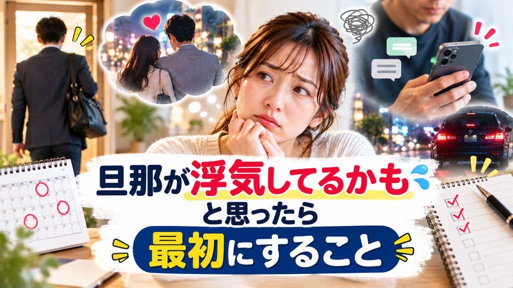 旦那が浮気してるかもと思ったら最初にすること