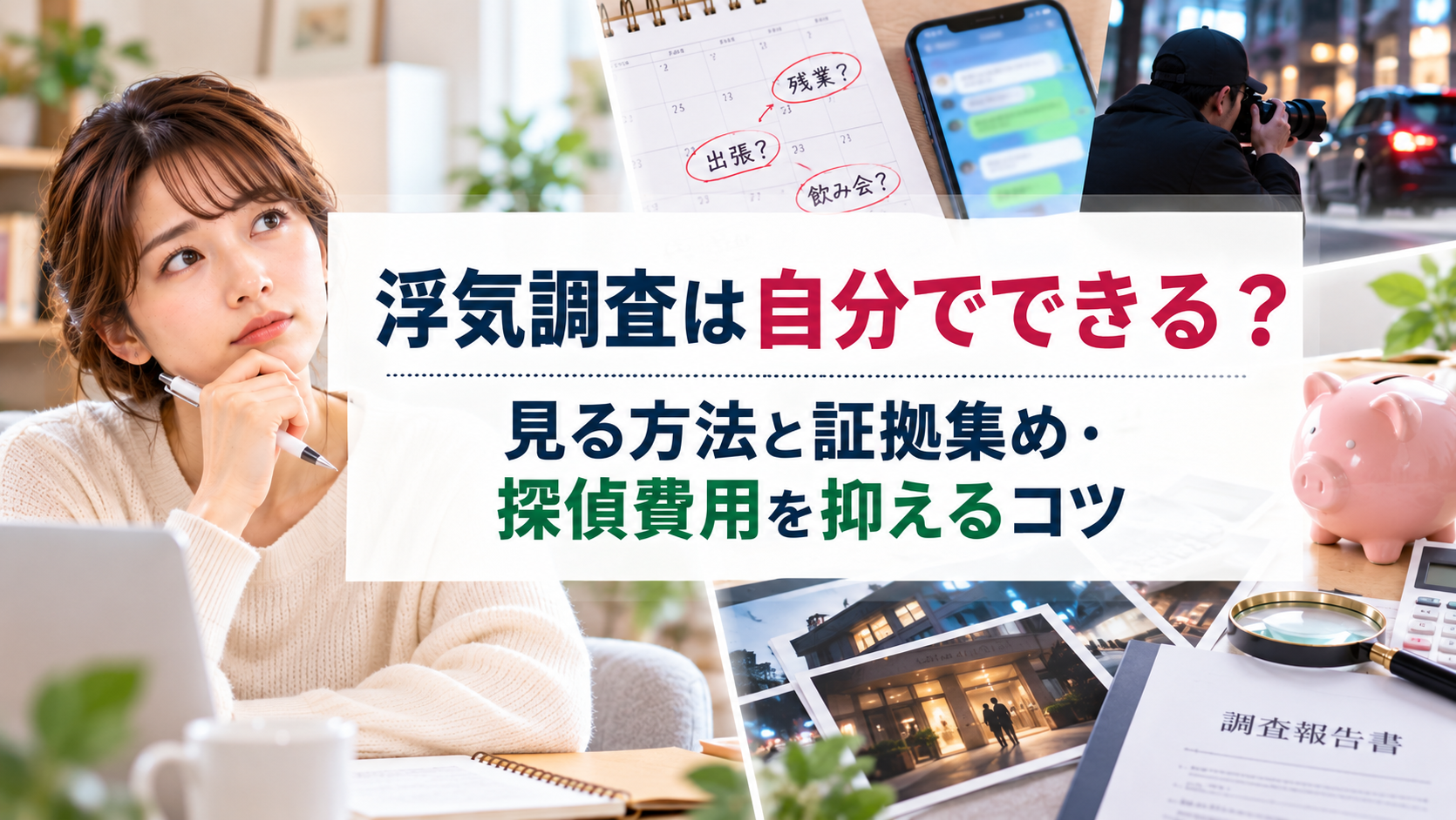 浮気調査は自分でできる？知恵袋で見る方法と証拠集め・探偵費用を抑えるコツ