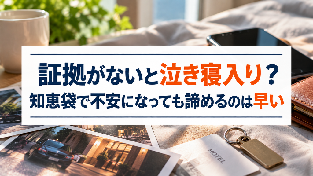 証拠がないと泣き寝入り？知恵袋で不安になっても諦めるのは早い